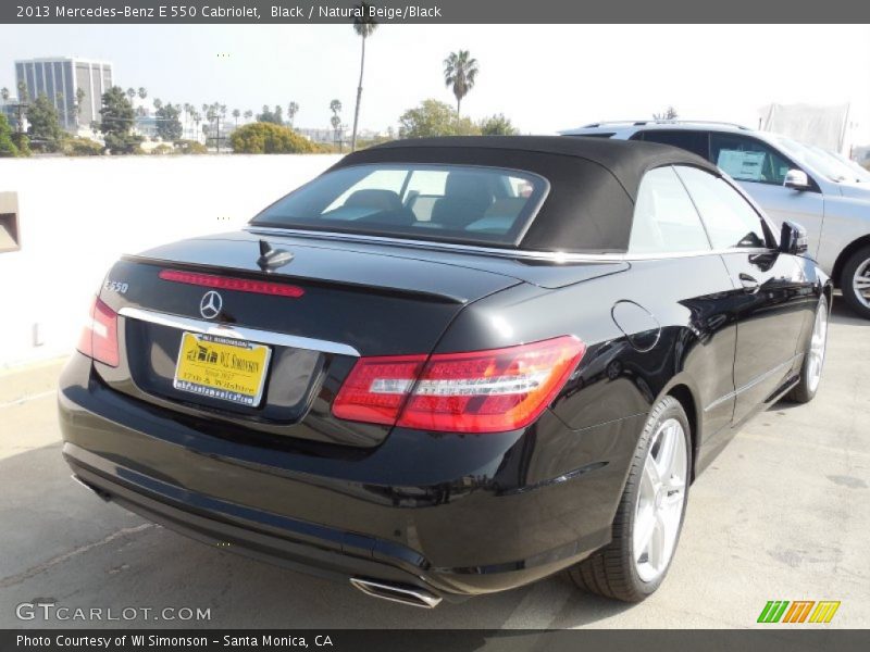 Black / Natural Beige/Black 2013 Mercedes-Benz E 550 Cabriolet
