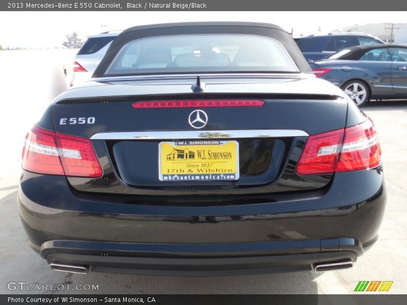 Black / Natural Beige/Black 2013 Mercedes-Benz E 550 Cabriolet