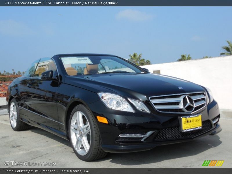 Black / Natural Beige/Black 2013 Mercedes-Benz E 550 Cabriolet