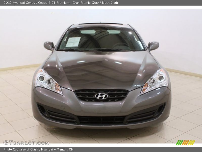Gran Premio Gray / Black Cloth 2012 Hyundai Genesis Coupe 2.0T Premium