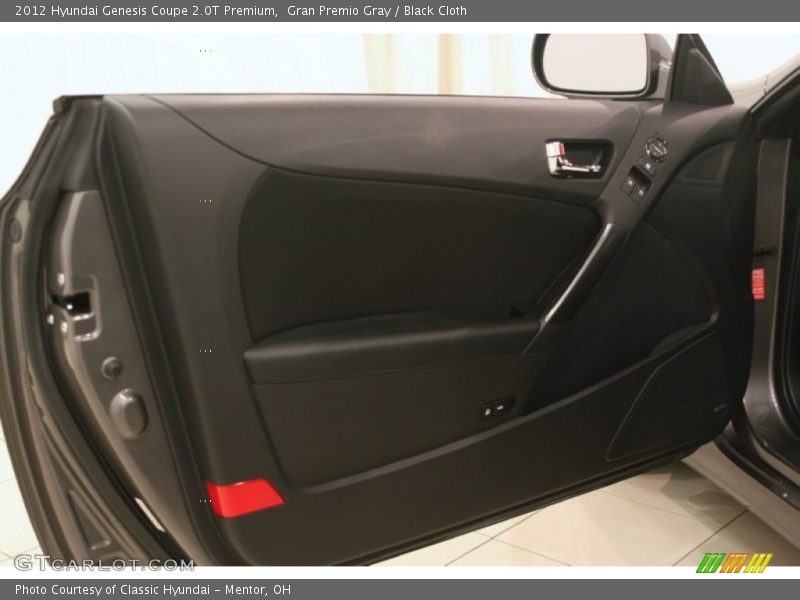 Gran Premio Gray / Black Cloth 2012 Hyundai Genesis Coupe 2.0T Premium