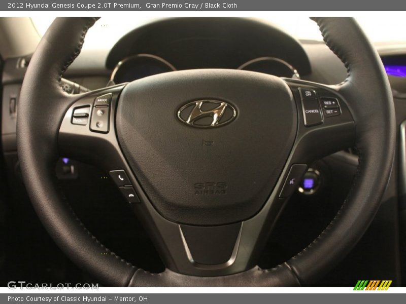 Gran Premio Gray / Black Cloth 2012 Hyundai Genesis Coupe 2.0T Premium