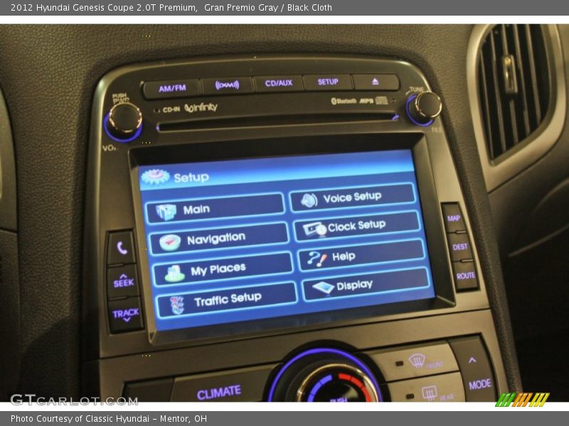 Gran Premio Gray / Black Cloth 2012 Hyundai Genesis Coupe 2.0T Premium