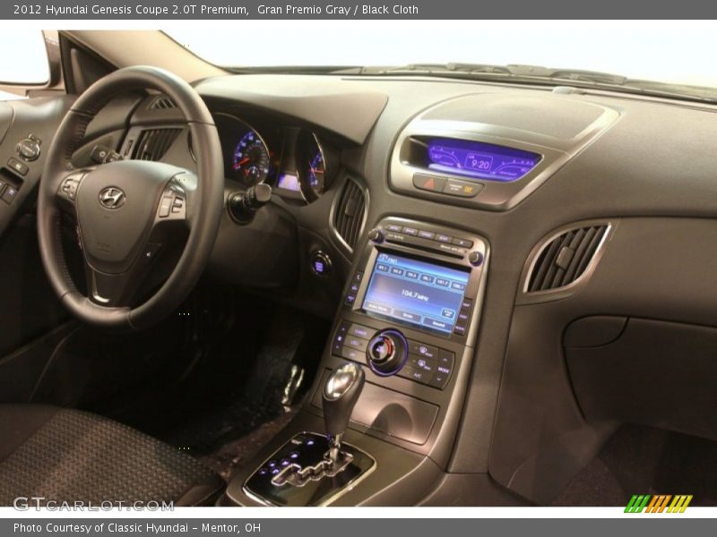 Gran Premio Gray / Black Cloth 2012 Hyundai Genesis Coupe 2.0T Premium