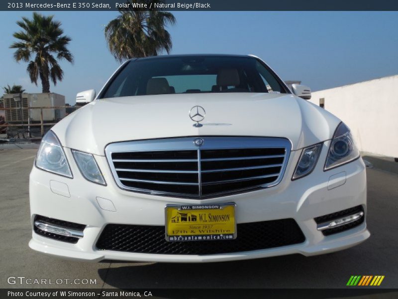 Polar White / Natural Beige/Black 2013 Mercedes-Benz E 350 Sedan