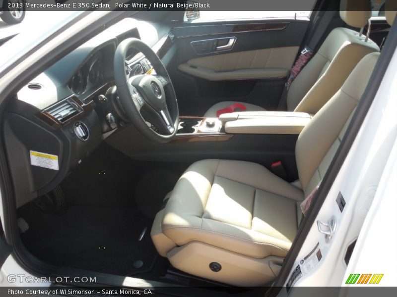 Polar White / Natural Beige/Black 2013 Mercedes-Benz E 350 Sedan