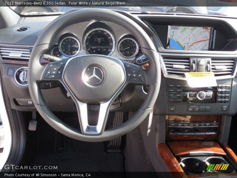 Polar White / Natural Beige/Black 2013 Mercedes-Benz E 350 Sedan