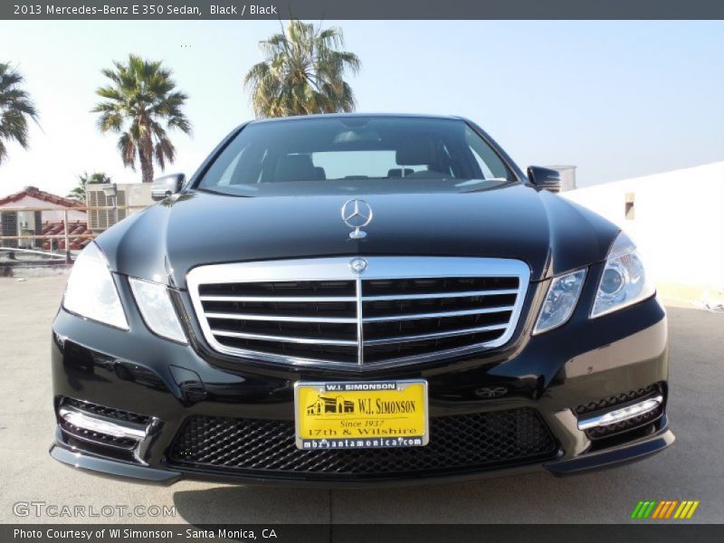 Black / Black 2013 Mercedes-Benz E 350 Sedan
