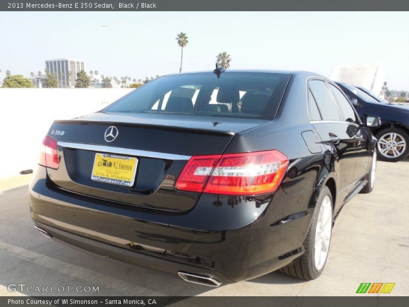 Black / Black 2013 Mercedes-Benz E 350 Sedan