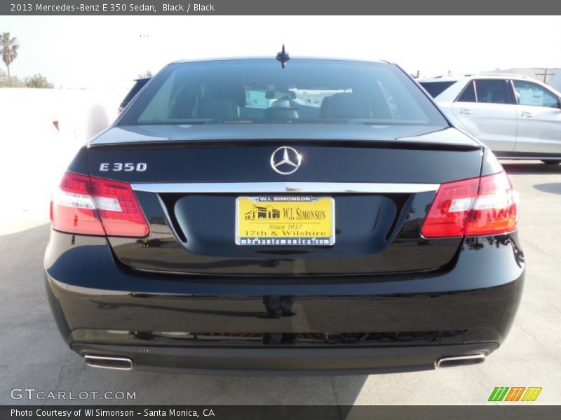Black / Black 2013 Mercedes-Benz E 350 Sedan
