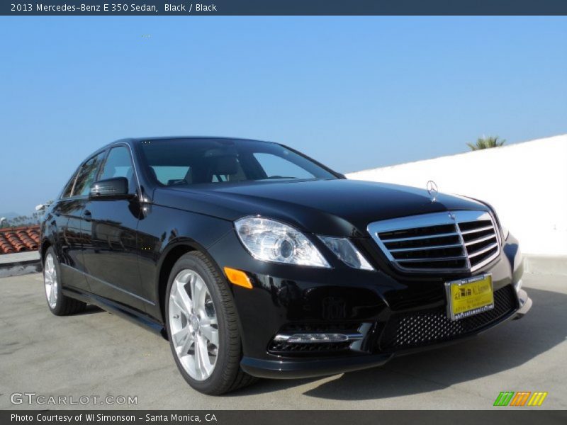 Black / Black 2013 Mercedes-Benz E 350 Sedan
