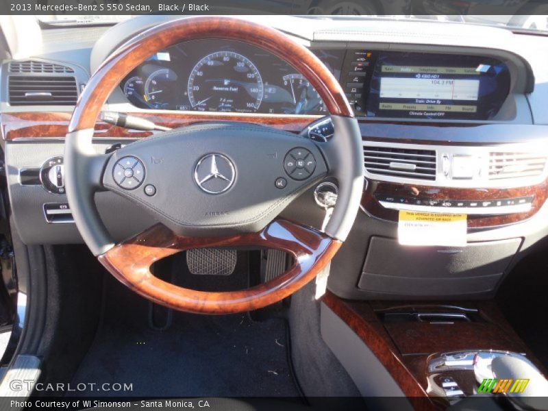 Black / Black 2013 Mercedes-Benz S 550 Sedan