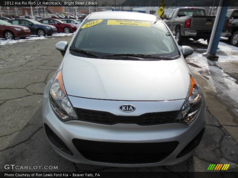 Bright Silver / Black 2012 Kia Rio Rio5 LX Hatchback