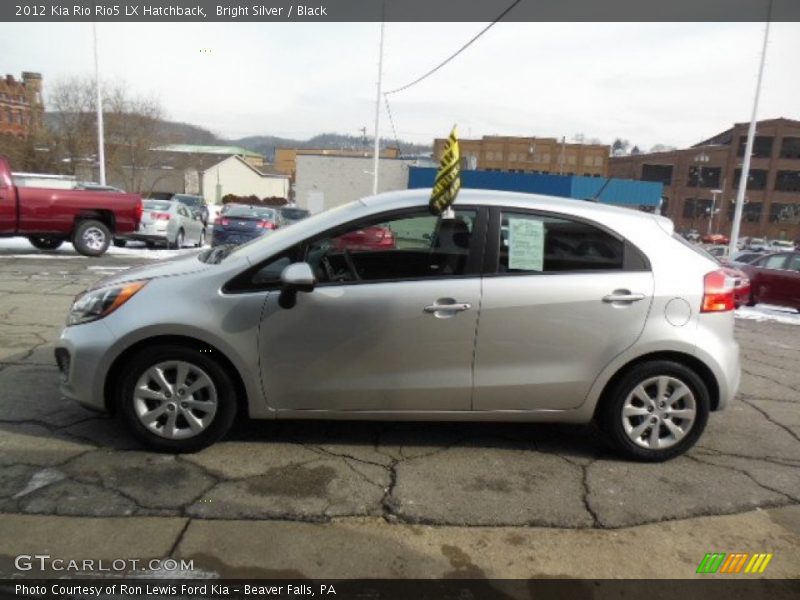 Bright Silver / Black 2012 Kia Rio Rio5 LX Hatchback