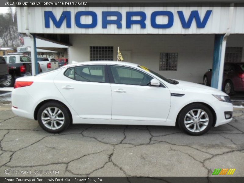 Snow White Pearl / Gray 2013 Kia Optima LX