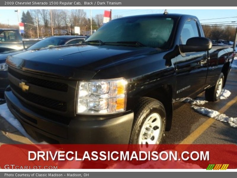 Black / Dark Titanium 2009 Chevrolet Silverado 1500 Regular Cab