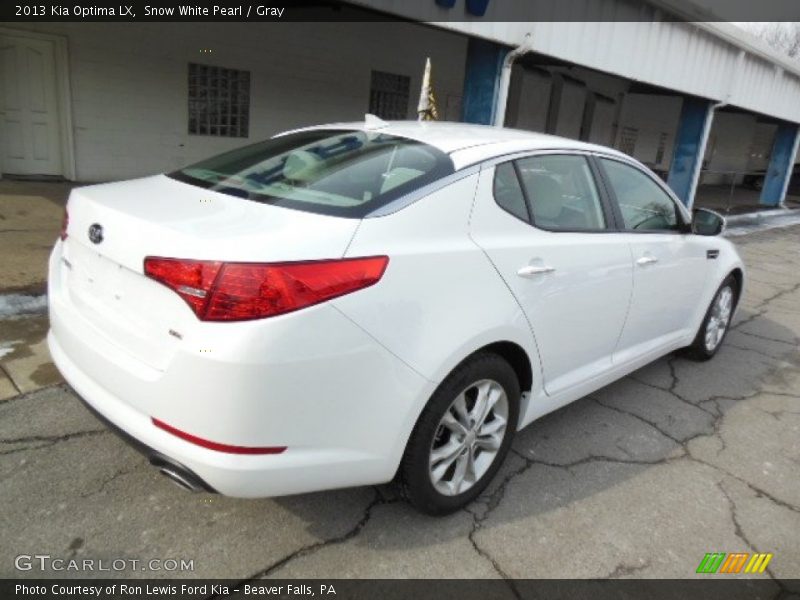 Snow White Pearl / Gray 2013 Kia Optima LX