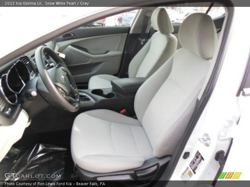 Snow White Pearl / Gray 2013 Kia Optima LX