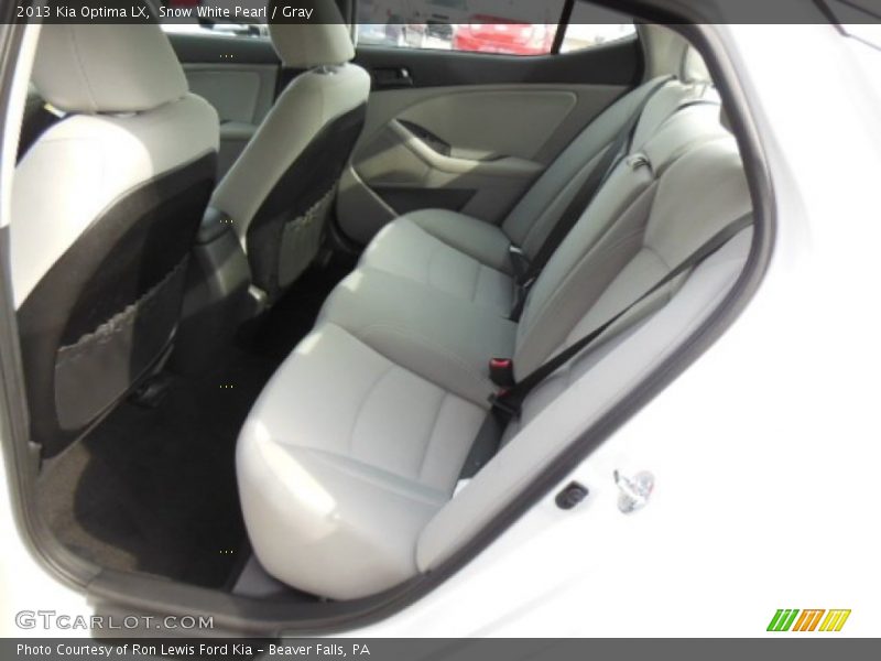 Snow White Pearl / Gray 2013 Kia Optima LX