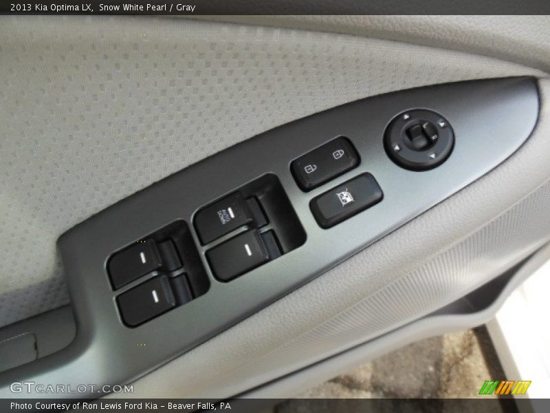 Snow White Pearl / Gray 2013 Kia Optima LX