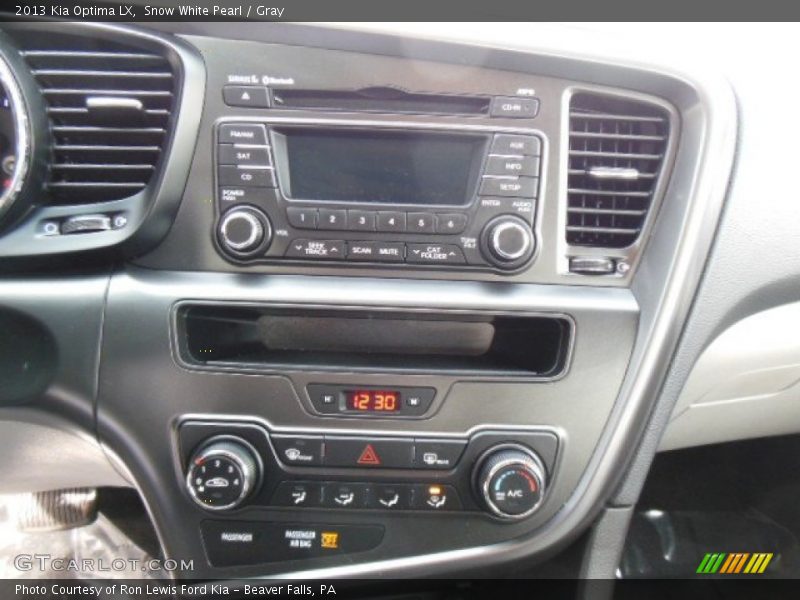 Snow White Pearl / Gray 2013 Kia Optima LX