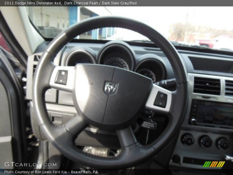 Dark Charcoal Pearl / Dark Slate Gray/Red 2011 Dodge Nitro Detonator 4x4