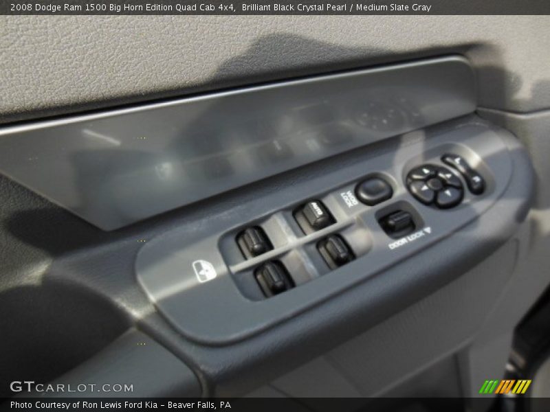 Brilliant Black Crystal Pearl / Medium Slate Gray 2008 Dodge Ram 1500 Big Horn Edition Quad Cab 4x4