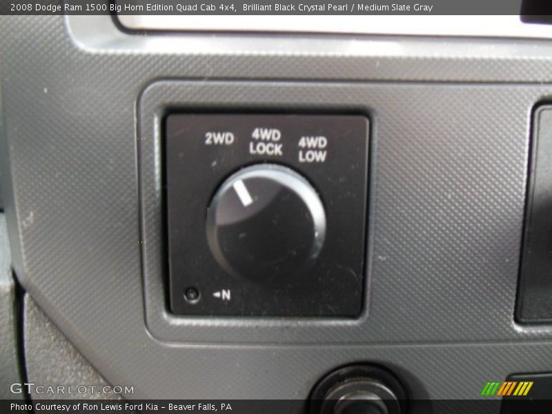 Brilliant Black Crystal Pearl / Medium Slate Gray 2008 Dodge Ram 1500 Big Horn Edition Quad Cab 4x4
