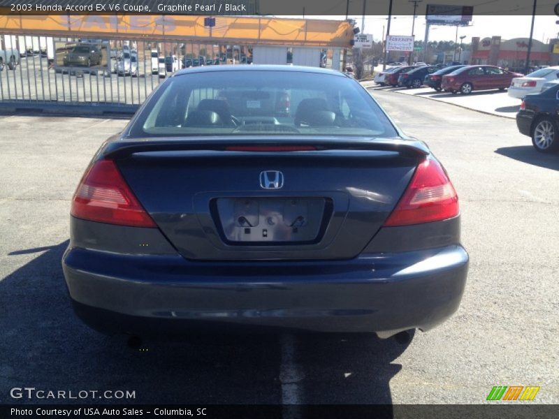 Graphite Pearl / Black 2003 Honda Accord EX V6 Coupe