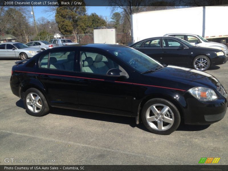 Black / Gray 2008 Chevrolet Cobalt LT Sedan