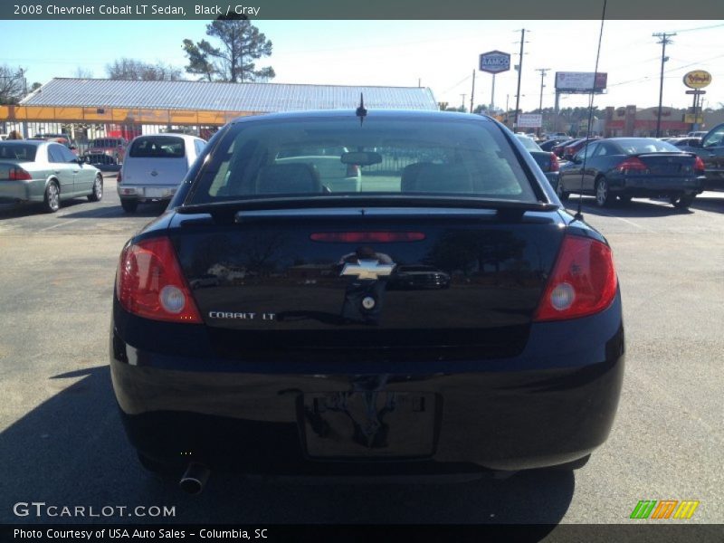 Black / Gray 2008 Chevrolet Cobalt LT Sedan