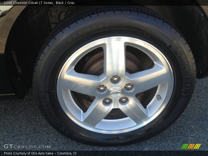 Black / Gray 2008 Chevrolet Cobalt LT Sedan