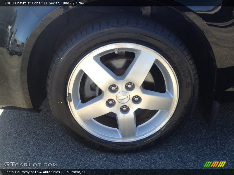 Black / Gray 2008 Chevrolet Cobalt LT Sedan