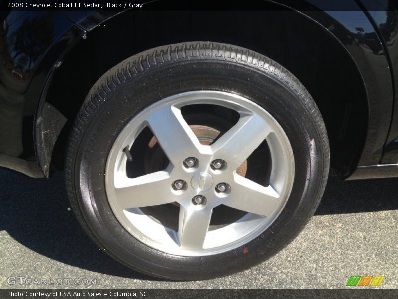 Black / Gray 2008 Chevrolet Cobalt LT Sedan