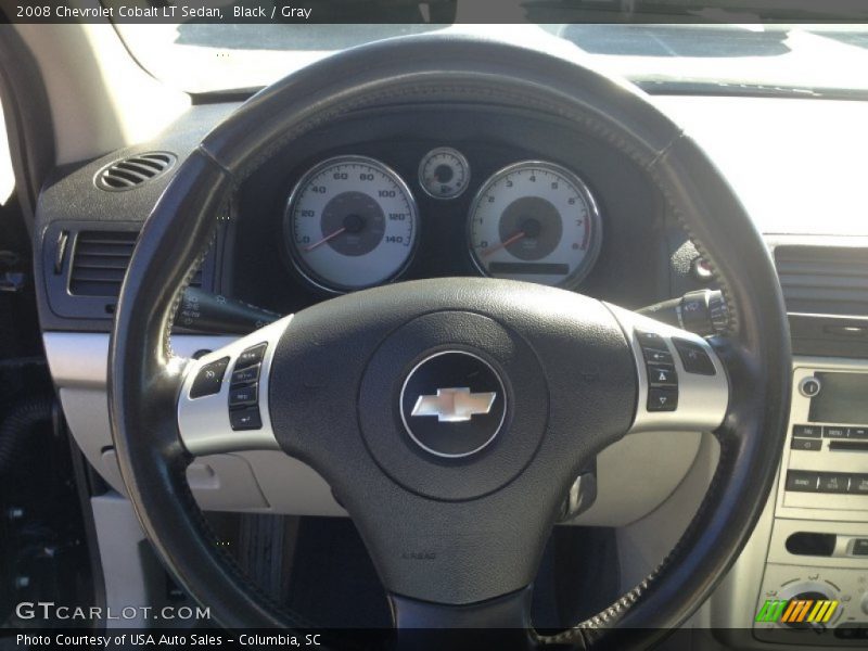 Black / Gray 2008 Chevrolet Cobalt LT Sedan