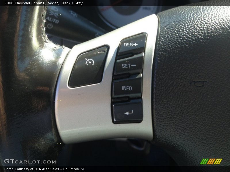 Black / Gray 2008 Chevrolet Cobalt LT Sedan