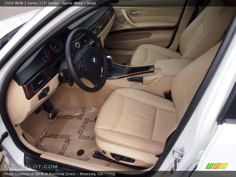 Alpine White / Beige 2006 BMW 3 Series 325i Sedan