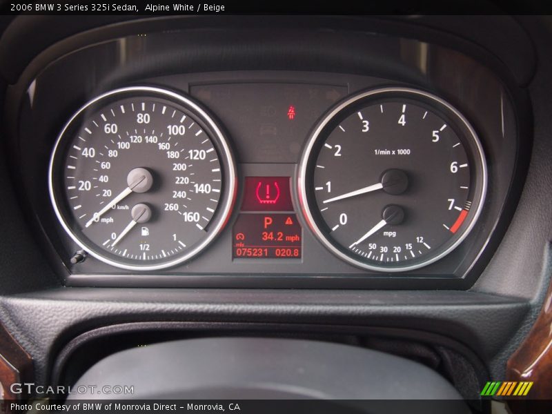 Alpine White / Beige 2006 BMW 3 Series 325i Sedan