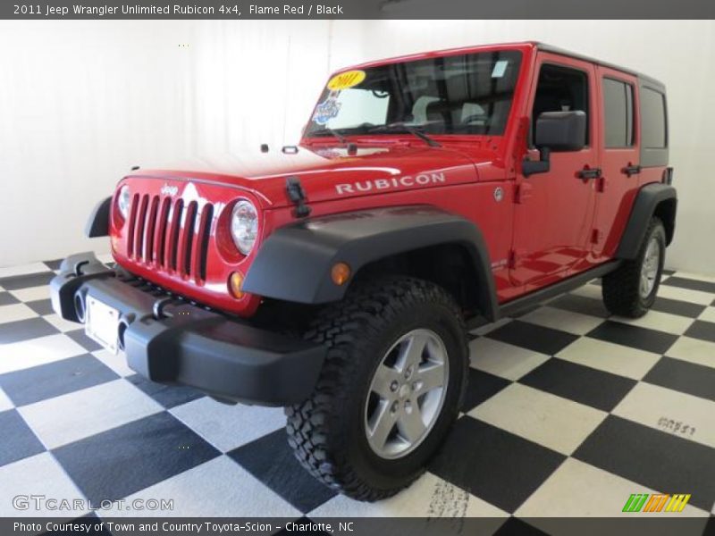 Flame Red / Black 2011 Jeep Wrangler Unlimited Rubicon 4x4