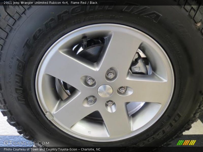 Flame Red / Black 2011 Jeep Wrangler Unlimited Rubicon 4x4