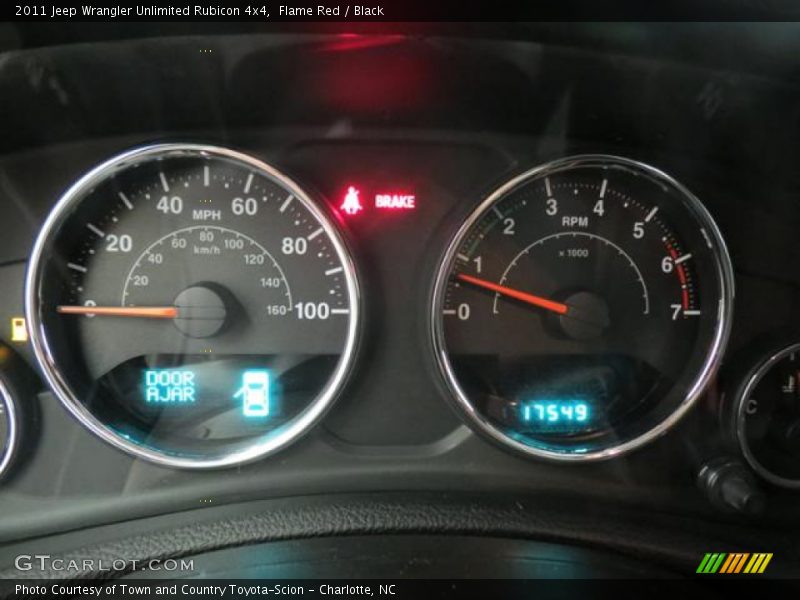 Flame Red / Black 2011 Jeep Wrangler Unlimited Rubicon 4x4