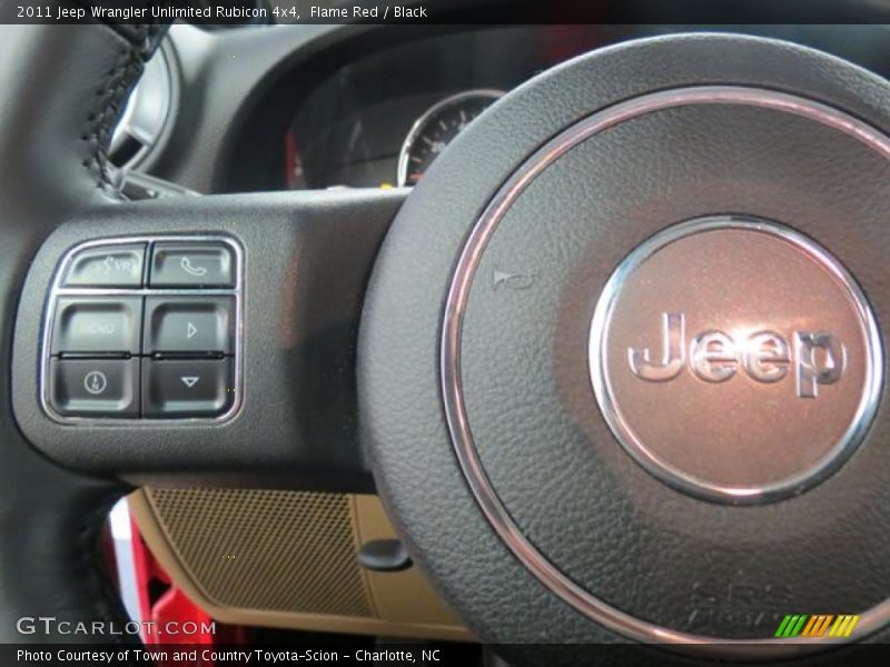 Flame Red / Black 2011 Jeep Wrangler Unlimited Rubicon 4x4