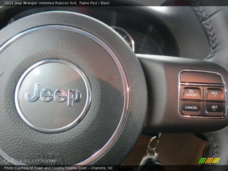 Flame Red / Black 2011 Jeep Wrangler Unlimited Rubicon 4x4