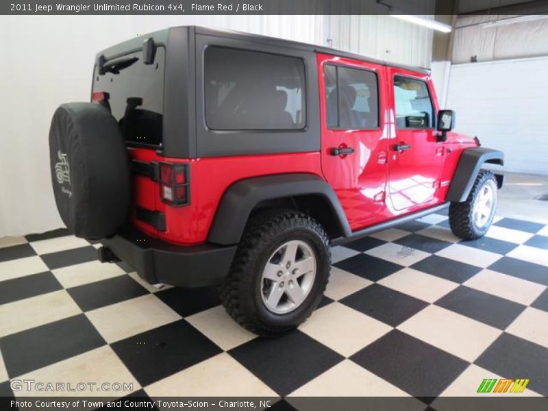 Flame Red / Black 2011 Jeep Wrangler Unlimited Rubicon 4x4