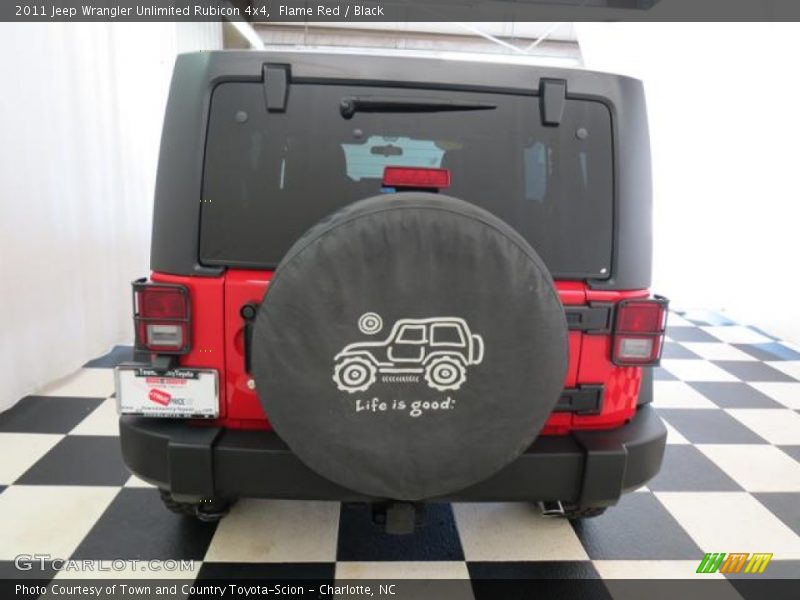 Flame Red / Black 2011 Jeep Wrangler Unlimited Rubicon 4x4