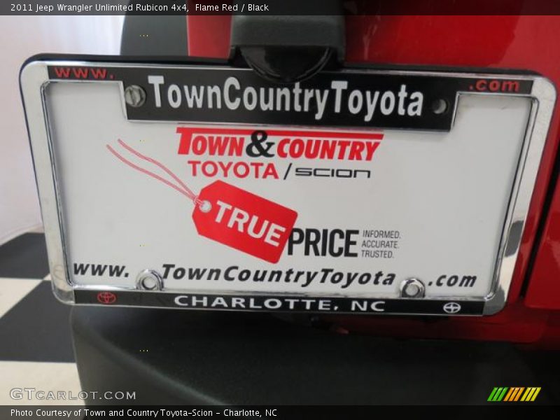 Flame Red / Black 2011 Jeep Wrangler Unlimited Rubicon 4x4