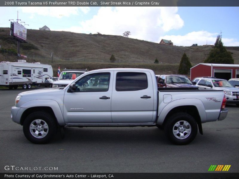 Silver Streak Mica / Graphite Gray 2008 Toyota Tacoma V6 PreRunner TRD Double Cab