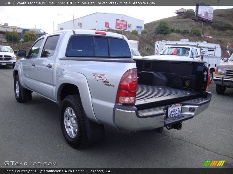Silver Streak Mica / Graphite Gray 2008 Toyota Tacoma V6 PreRunner TRD Double Cab