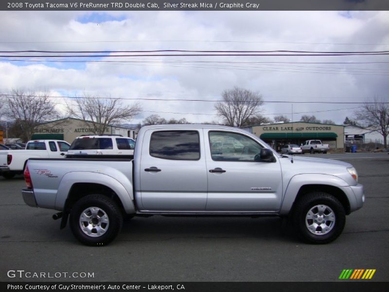 Silver Streak Mica / Graphite Gray 2008 Toyota Tacoma V6 PreRunner TRD Double Cab