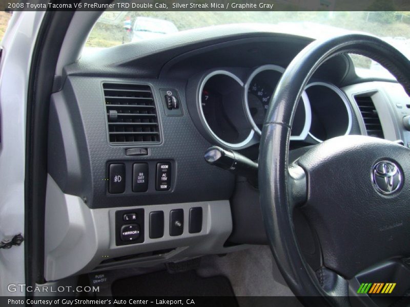 Silver Streak Mica / Graphite Gray 2008 Toyota Tacoma V6 PreRunner TRD Double Cab